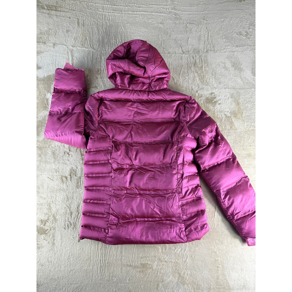 Champion Girls Puffer Jacket Magenta Pink Faux Fur Lined Hooded XL 14-16 NEW - Picture 3 of 17